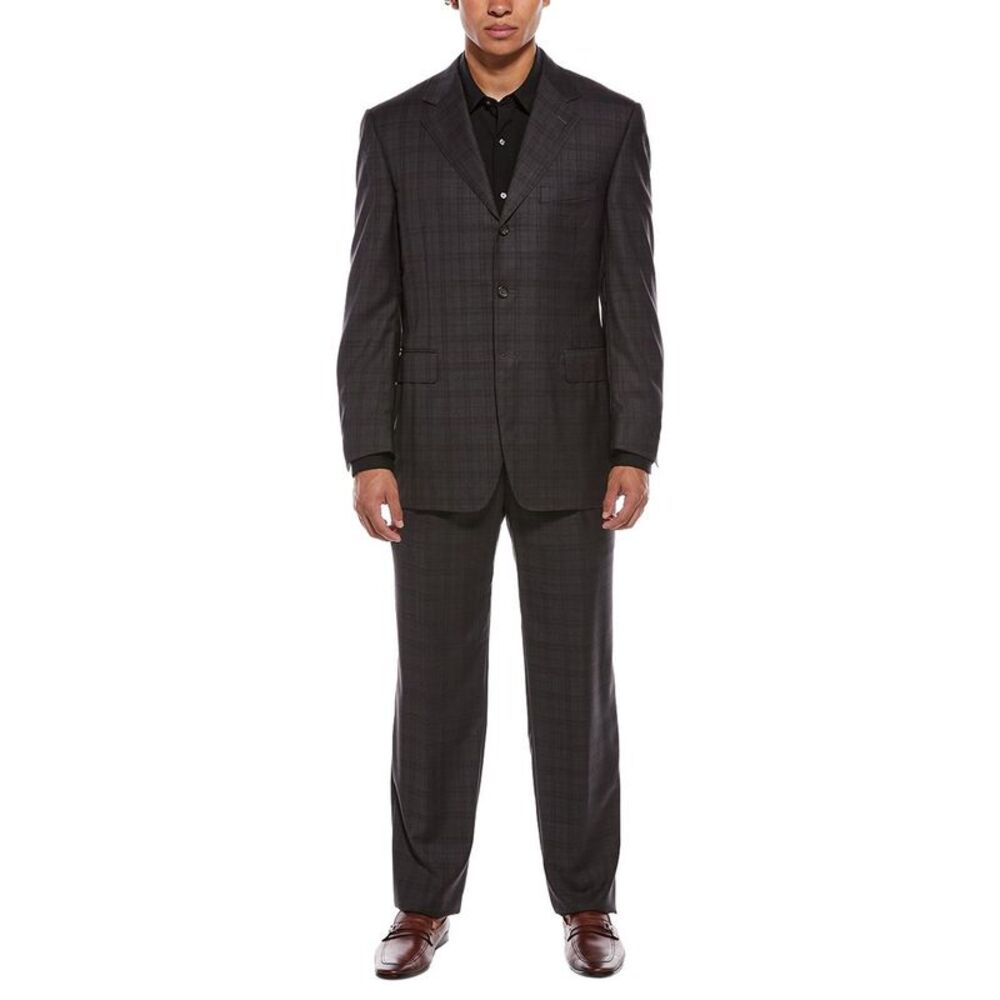 Canali Mens 2Pc Wool Suit, Grey